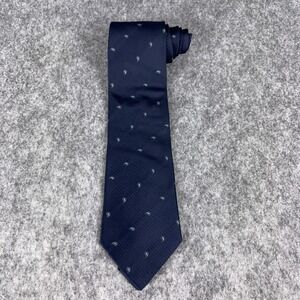 ETRO Tie Silk Blue Paisley Repp Necktie 59"  Italy Milano Luxury Classic Necktie